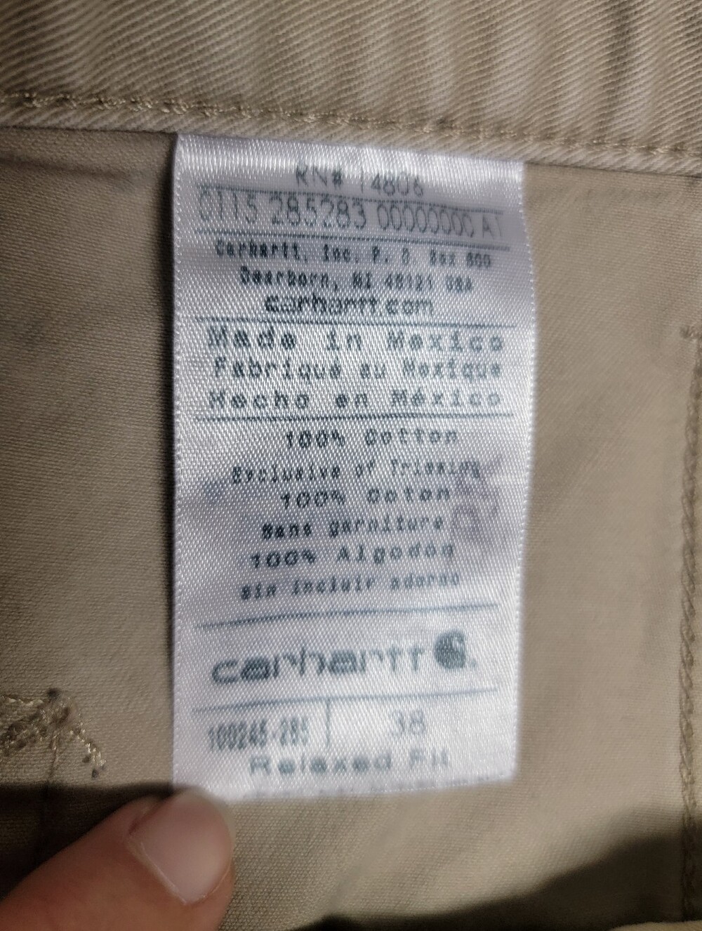 Carhartt Men's Tan Cargo Relaxed Fit Shorts - Rugged Workwear Style - Picture 11 of 15